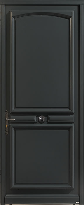 La porte d’entrée de style rustique RAL 7016 Prades de Zilten
