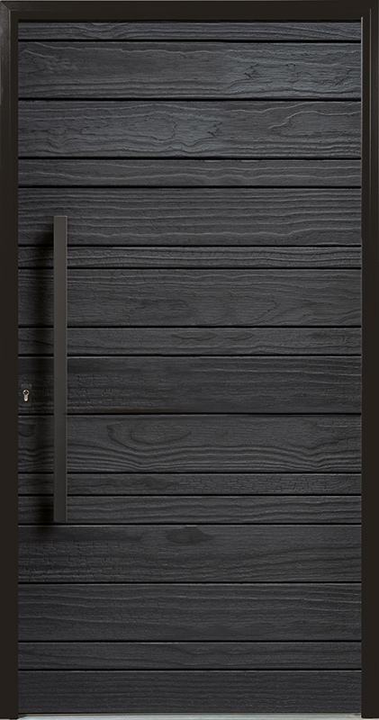 porte d'entrée nativ 21 fusion shou sugi ban grande largeur