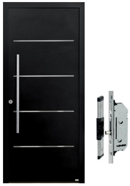 porte d'entrée avec fonctionnalité accès libre zilten