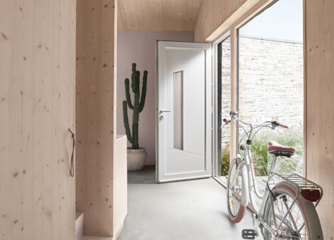 Porte d'entrée Kellys en PVC vue intérieure - Zilten