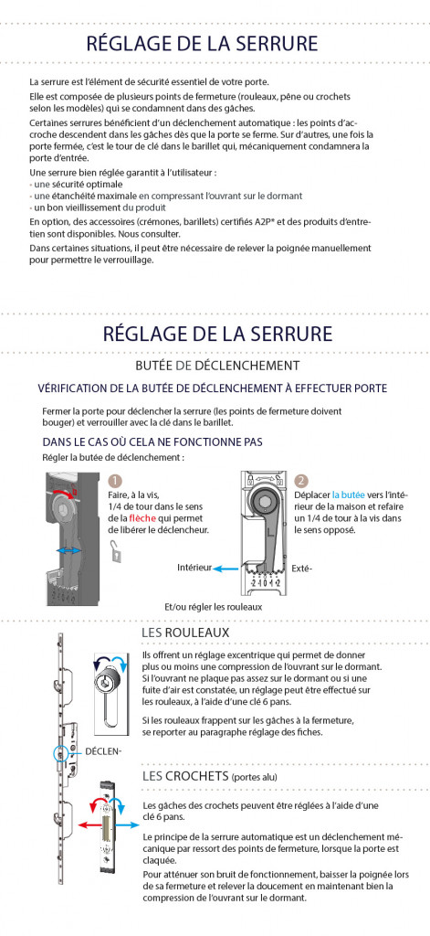 Comment régler la serrure d'une porte d'entrée