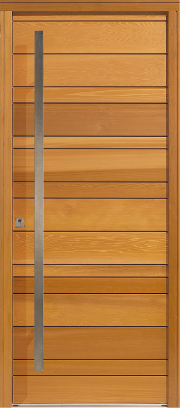 Porte d'entrée ne bois Nativ 3 - Zilten
