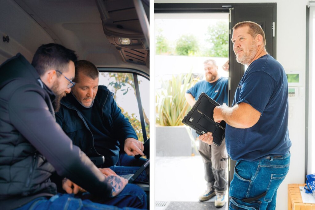 techniciens SAV zilten en intervention