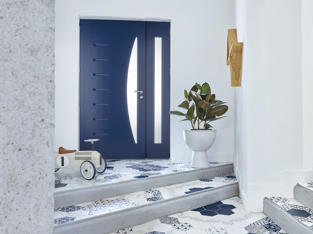 Porte d'entrée acier vitrée Amaya 20