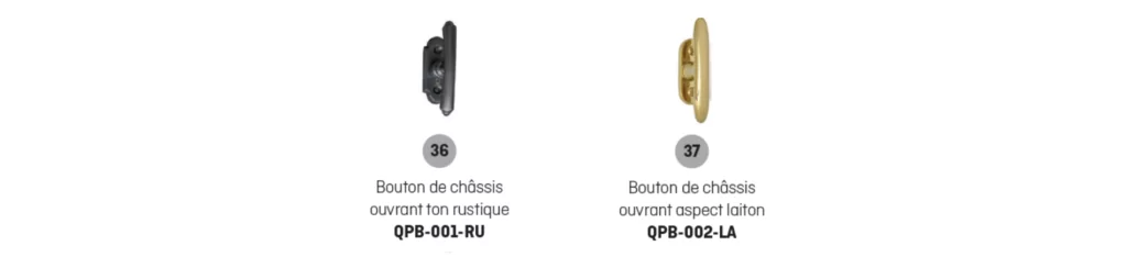 bouton chassis ouvrant - porte entree fermiere