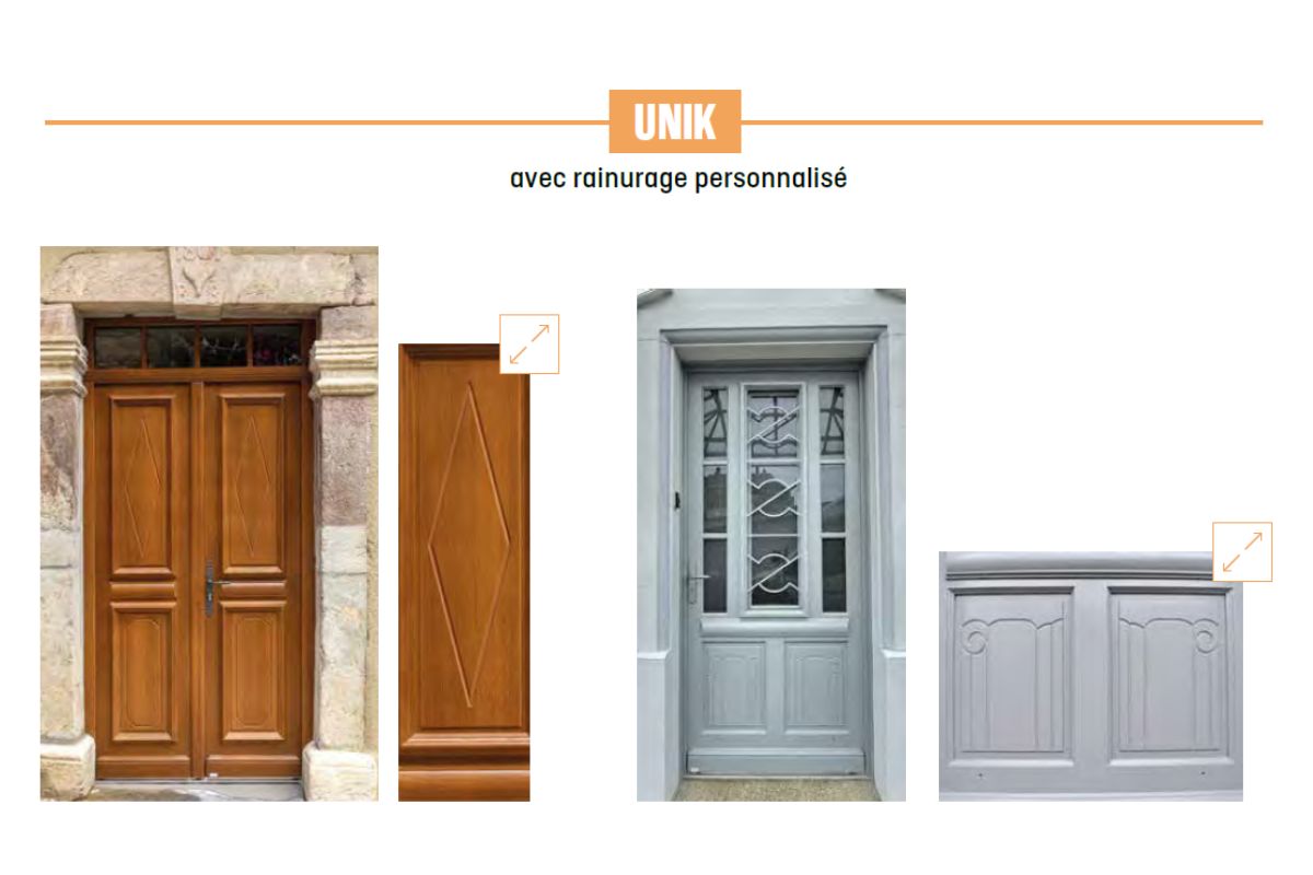 Porte d'entrée en bois sur mesure -Portes UNIK | Zilten