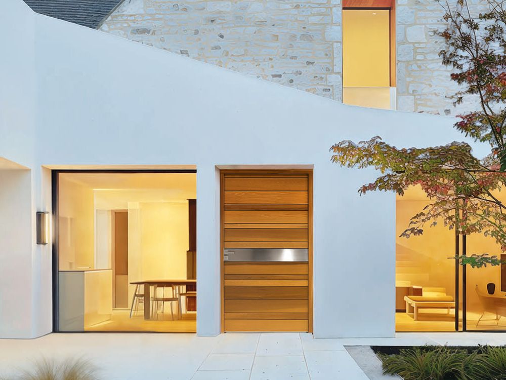 Choisir Sa Porte D entr e En Bois Pour Villa Moderne Zilten
