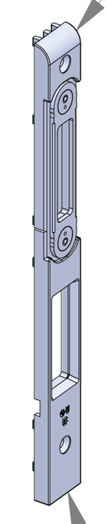 schéma d'une gache de porte d'entrée
