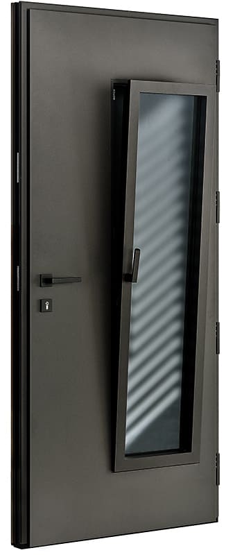 porte d'entrée aluminium zilten avec ouvrant oscillo battant