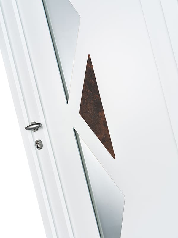 décor ton rouille porte d'entrée pvc
